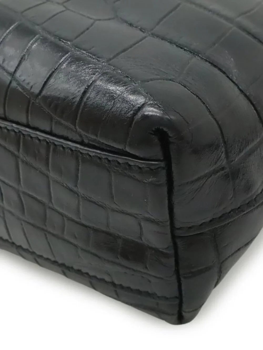 Saint Laurent Paris YSL Mini Toy Shopping 2-Way Shoulder Bag Croco - Picture 3 of 9